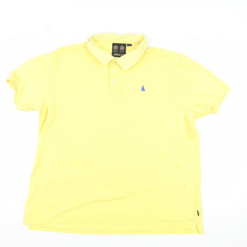 Musto Men's Yellow Polo Shirt XL - Casual Cotton Short Sleeve