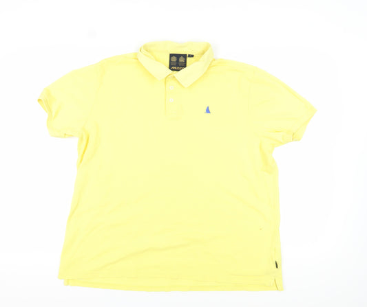 Musto Men's Yellow Polo Shirt XL - Casual Cotton Short Sleeve