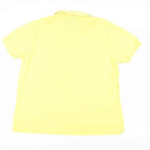 Musto Men's Yellow Polo Shirt XL - Casual Cotton Short Sleeve