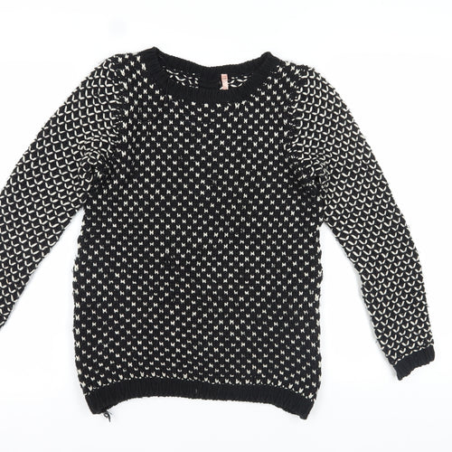 Sweewë Women's Black Chunky Pullover Jumper S/M