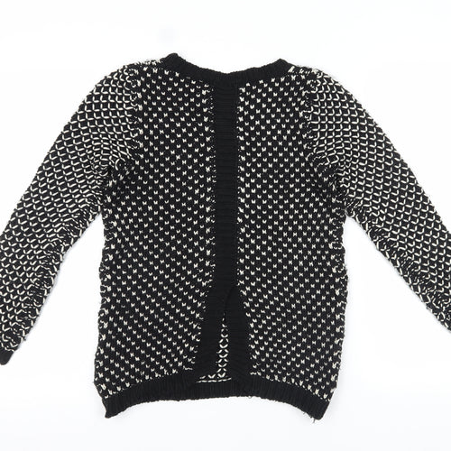 Sweewë Women's Black Chunky Pullover Jumper S/M