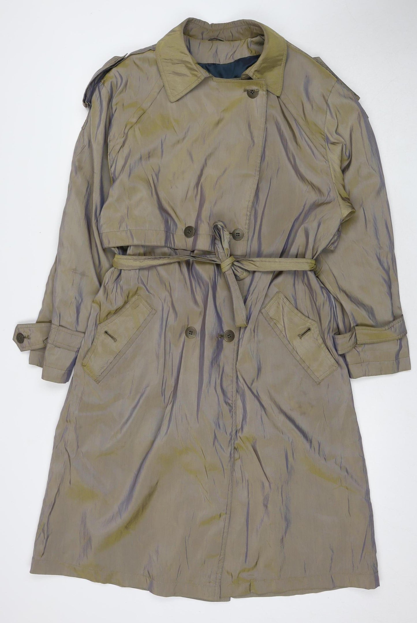 Hamells Women's Beige Trench Coat Size 14 Classic