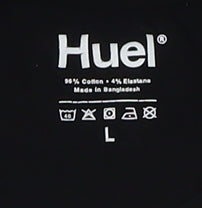 Huel Men's Black Crew Neck Short Sleeve T-Shirt L