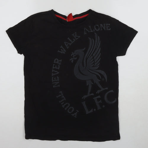 Liverpool Boys Black T-Shirt 11-12 Years Sports Casual