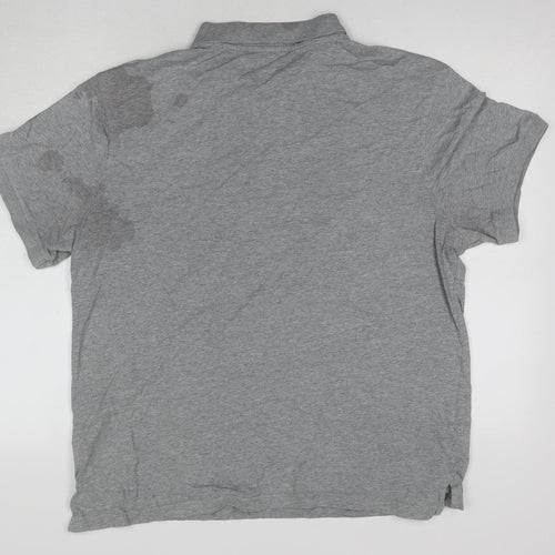 Nike Men's Grey XL Polo Shirt with Logo