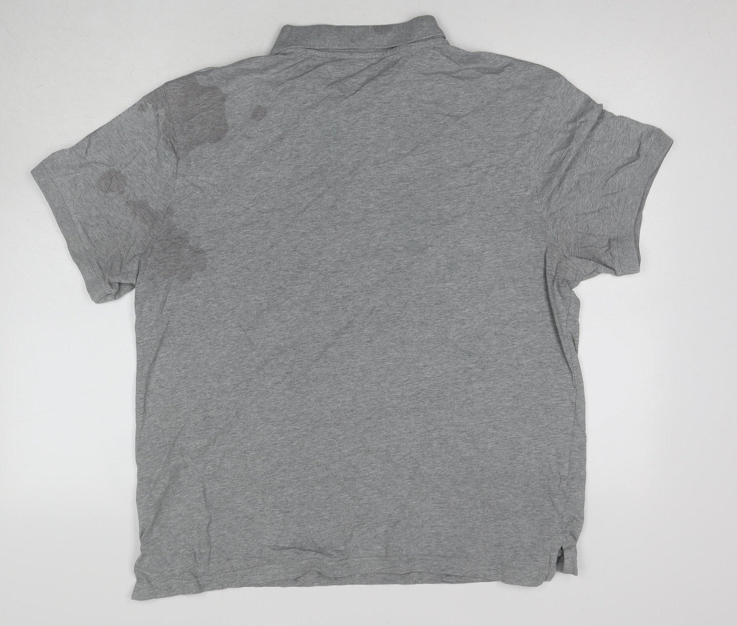 Nike Men's Grey XL Polo Shirt with Logo