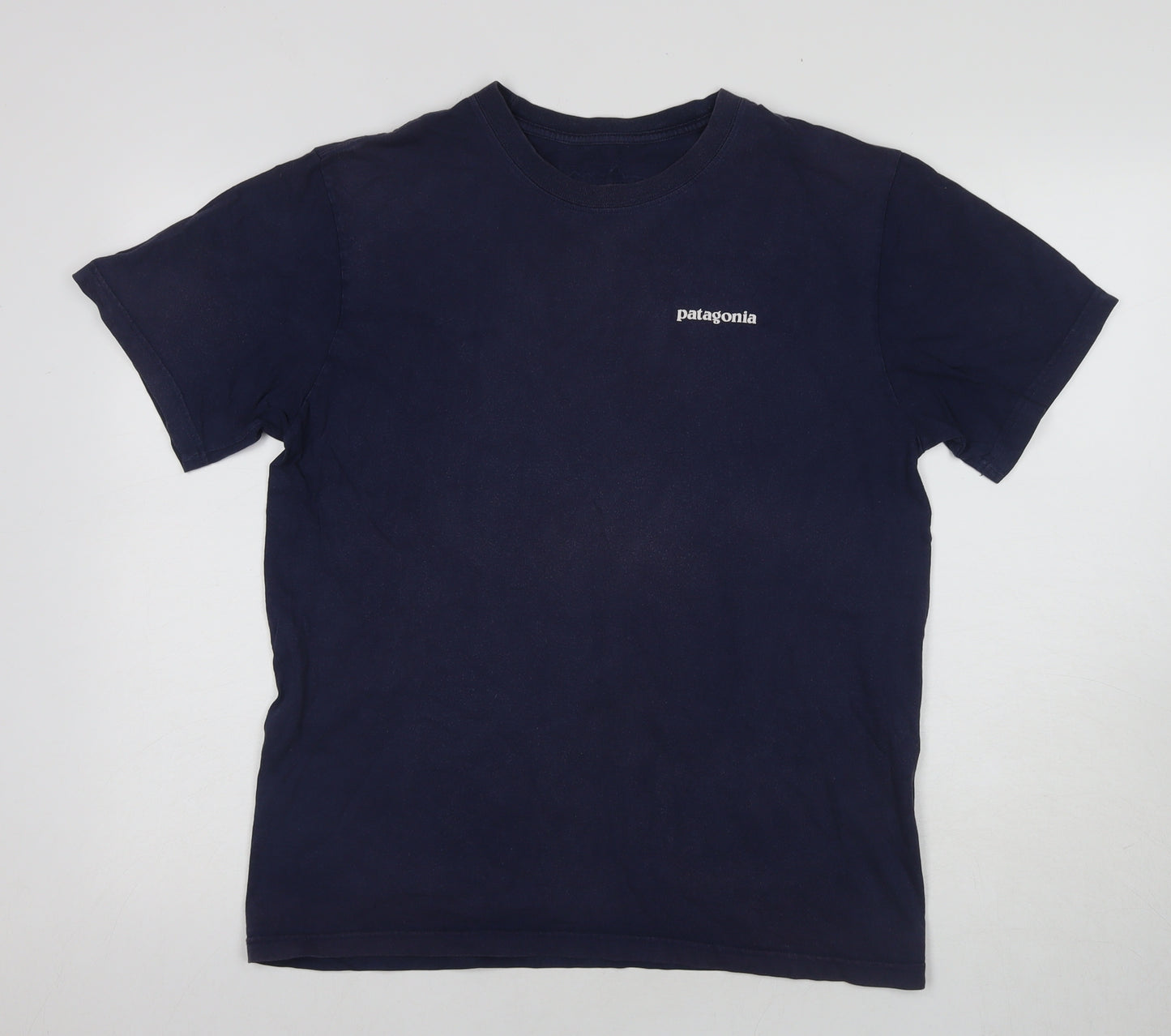 Patagonia Men's Blue T-Shirt, M, Logo, Outdoor Look