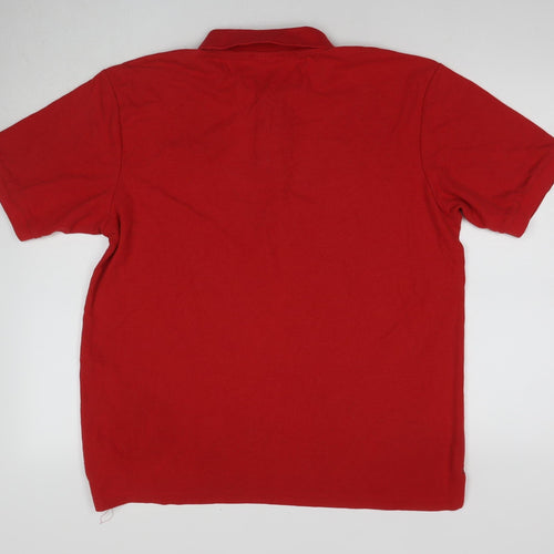 Slazenger Men's Red XL Polo Shirt, Cotton, Casual