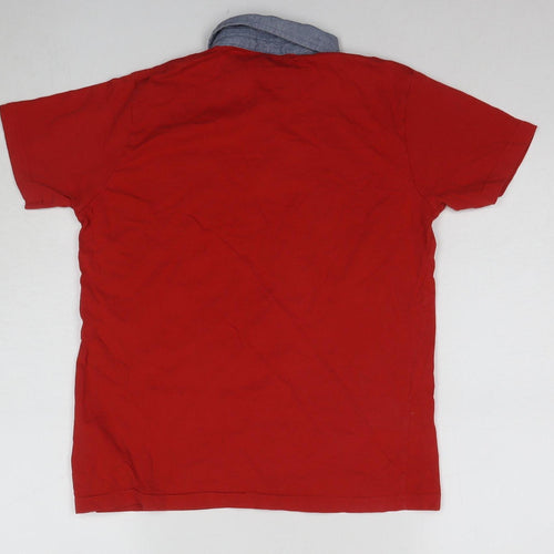 Lee Cooper Boys Red Polo Shirt, 13 Years, Short Sleeve