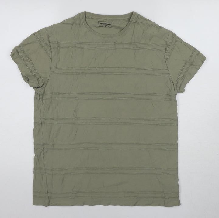Dressmann Men's Green Crew Neck T-Shirt M
