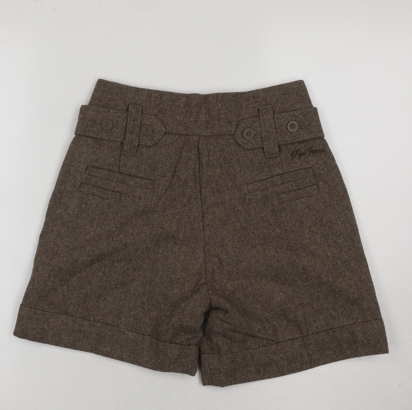 Pepe Jeans Womens Brown Chino Shorts, Size 26