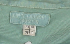 Linin Laundry Women's Green Linen Jacket Size 10