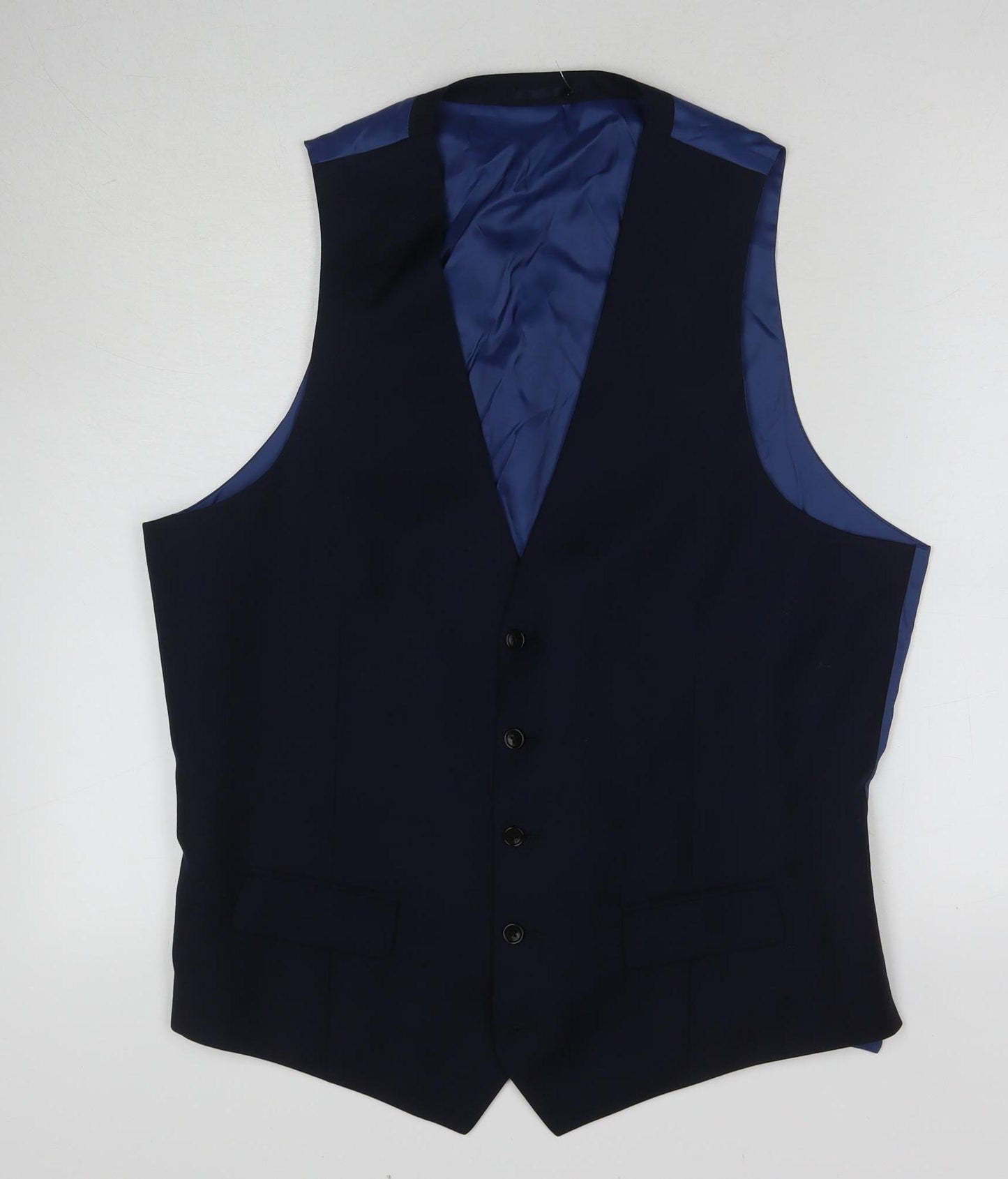 Samuel Slater Men's Black Waistcoat Size 44 Wool Blend