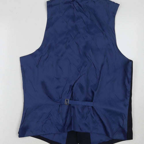 Samuel Slater Men's Black Waistcoat Size 44 Wool Blend