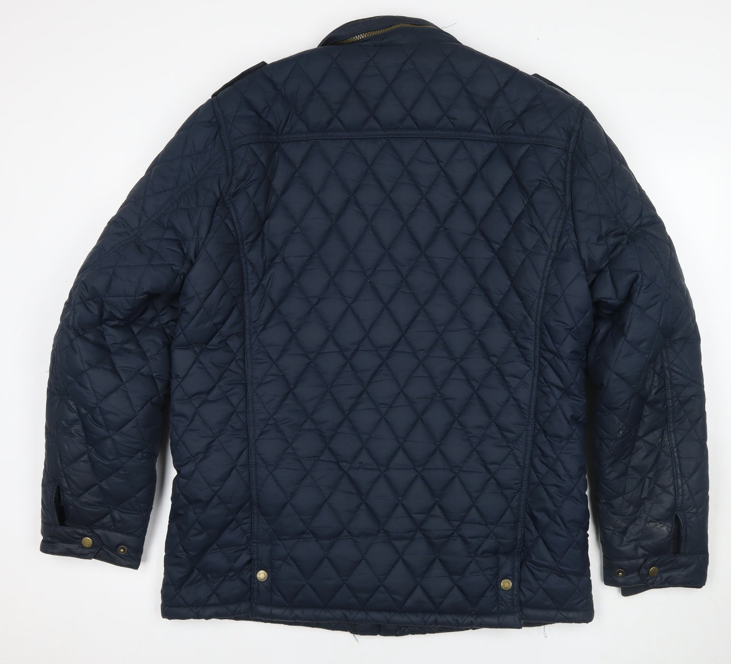 Vedoneire Men's Blue Quilted Jacket XL Mid-Length