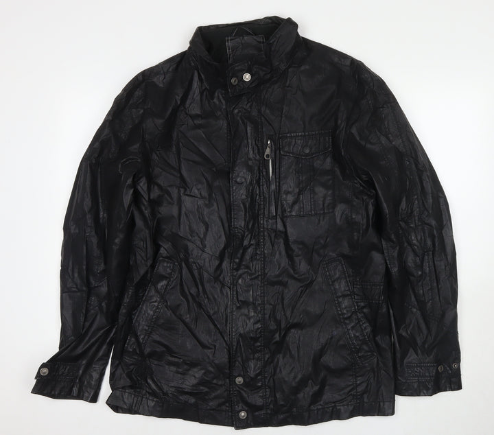 Jupiter Men's Black Windbreaker Jacket M