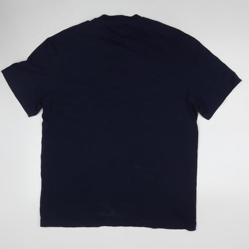 Lee Men's Navy Crew Neck T-Shirt - Large