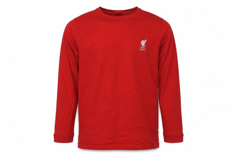 Front view of LFC boys’ red long sleeve t-shirt 11-12 years