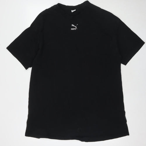 Puma Men's Black Crew Neck T-Shirt Medium