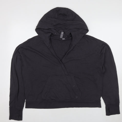 Sweaty Betty Women's Black Pullover Hoodie, Size 16