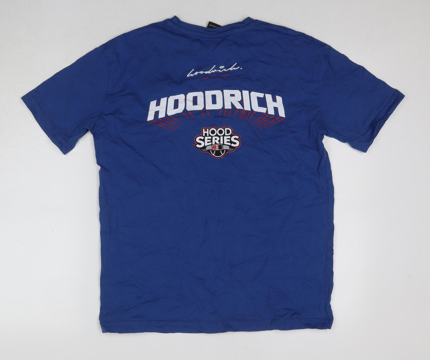 Hoodrich Men's Blue Graphic Logo T-Shirt, Size S, Cotton