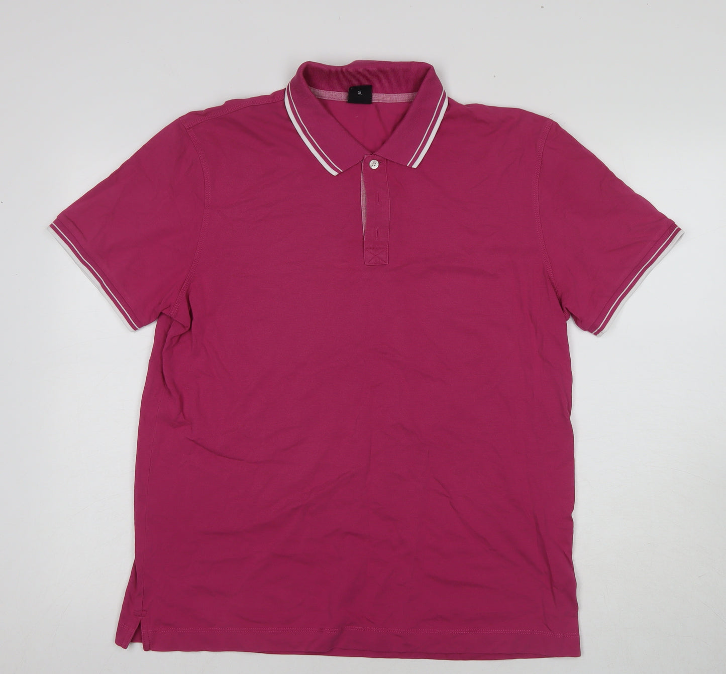 Hugo Boss Men's Pink Polo Shirt XL - Cotton Regular Fit