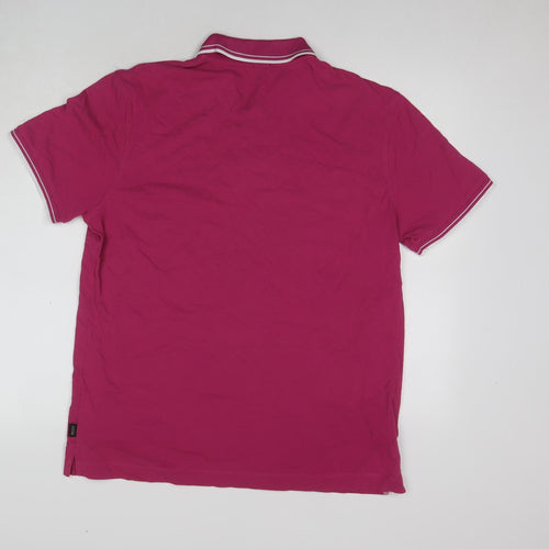 Hugo Boss Men's Pink Polo Shirt XL - Cotton Regular Fit