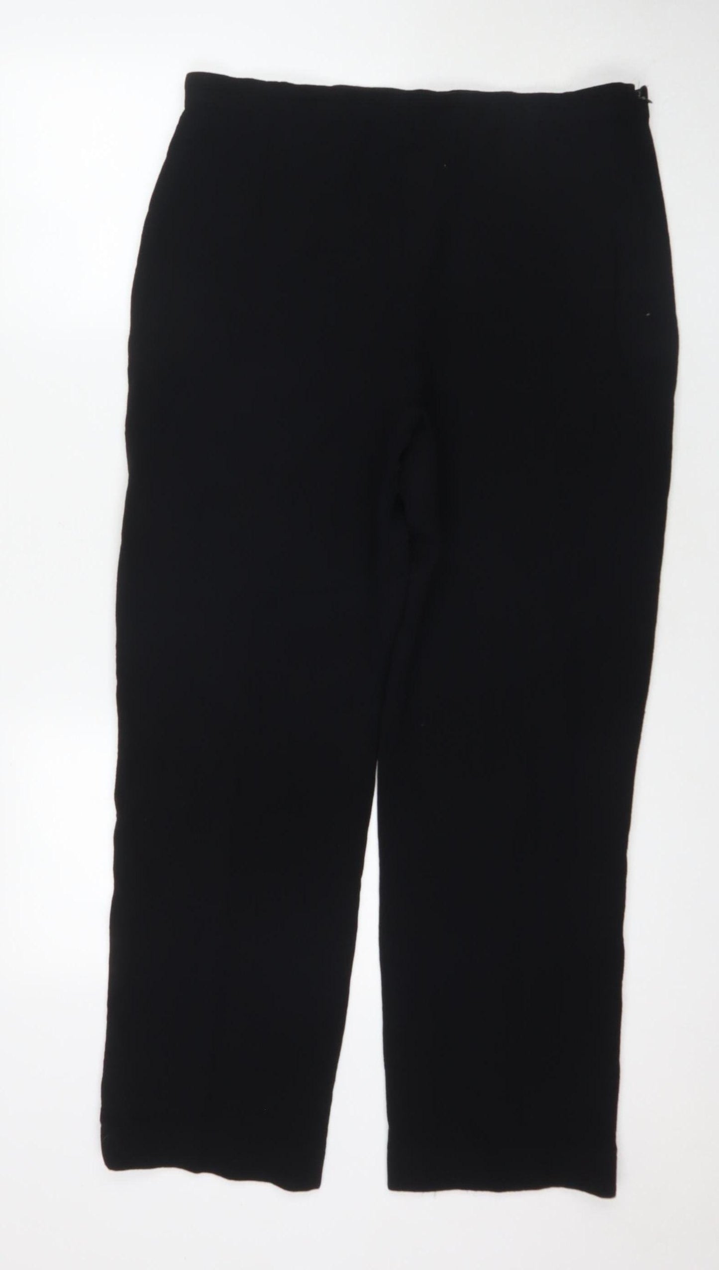 Jean Muir Women's Black Wool Trousers Size 16