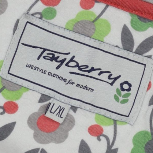 Tayberry Women's Grey T-Shirt L/XL Short Sleeve Basic