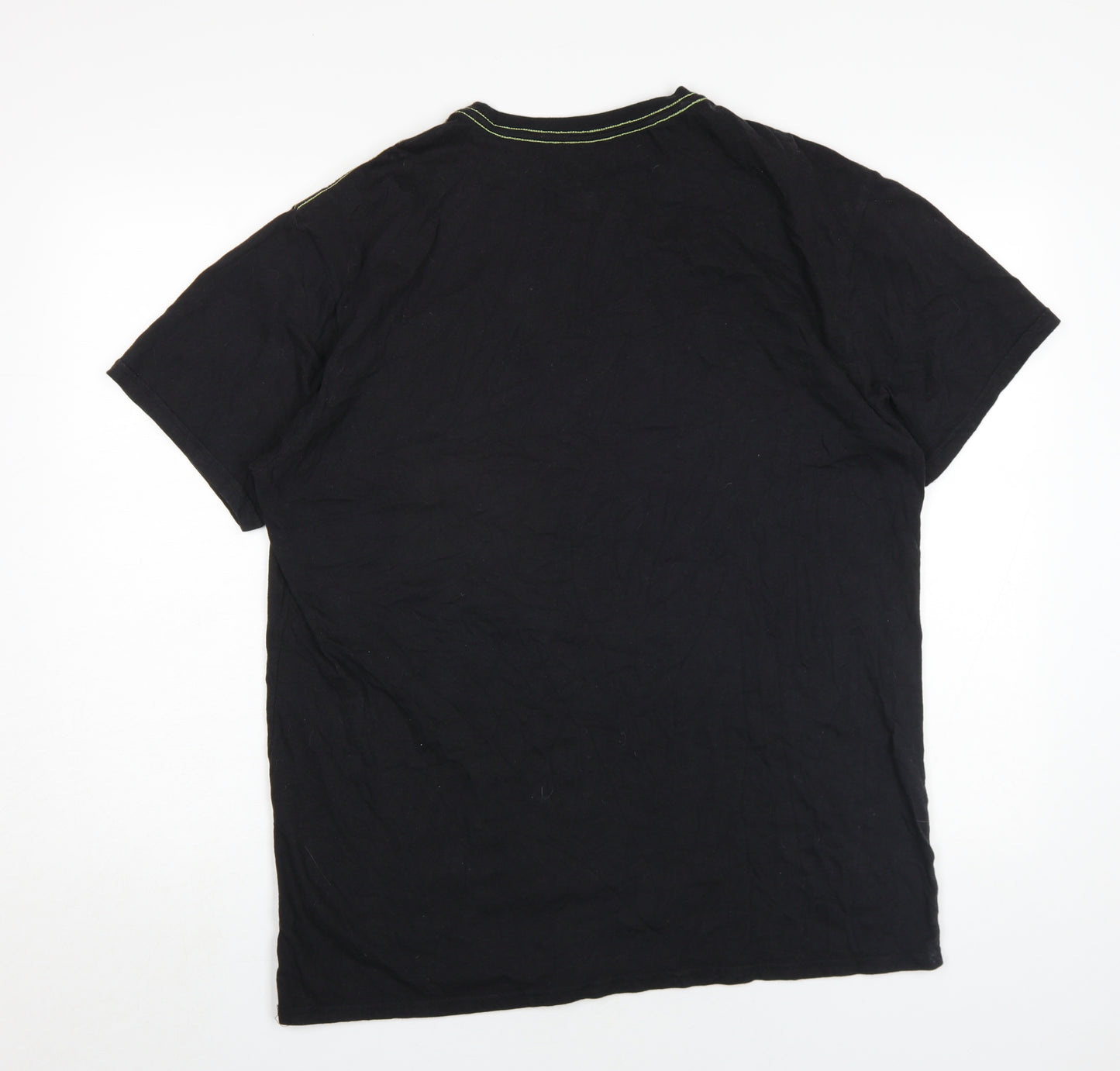 Gap Men's Black XL Graphic Print T-Shirt, Crew Neck