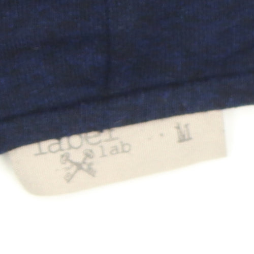 Label Lab Women's Blue Tunic Blouse, Size M, Round Neck