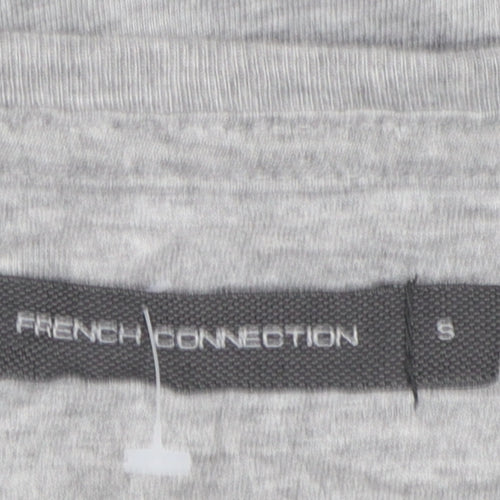 French Connection Men's Grey Crew Neck T-Shirt, Size S