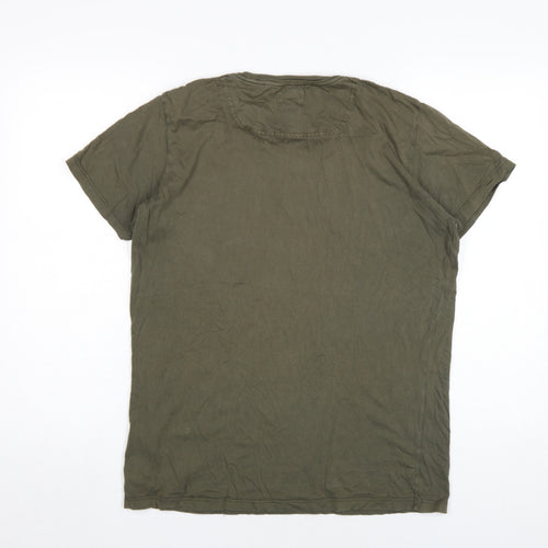 Diesel Men's Green Graphic Print T-Shirt, Size M