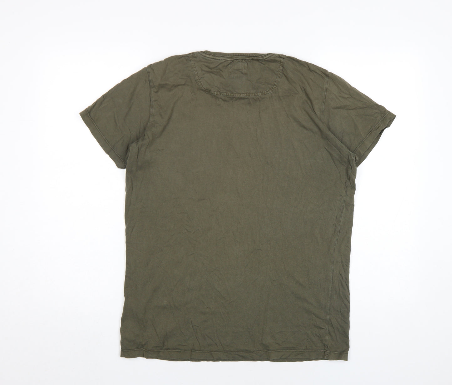Diesel Men's Green Graphic Print T-Shirt, Size M