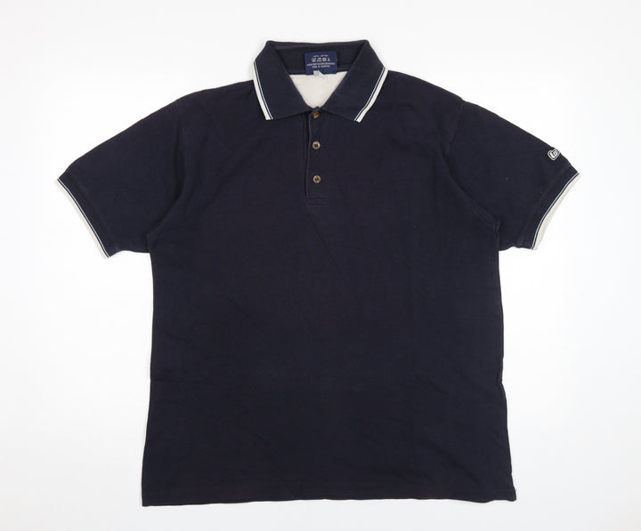 Lee Cooper Men's Black Polo Shirt, M, Casual Button-Down