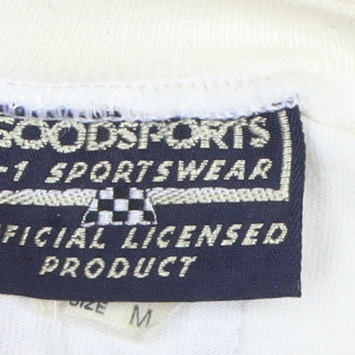 Senna Men's Ivory Medium T-Shirt by GoodSports F1 Sportswear
