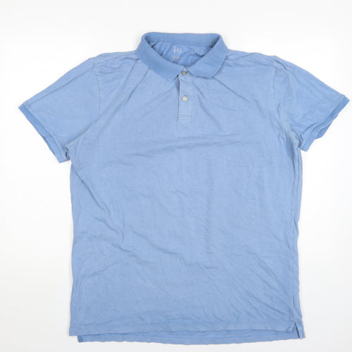 Gap Men's Blue Polo Shirt - Size L, Casual Summer Wear