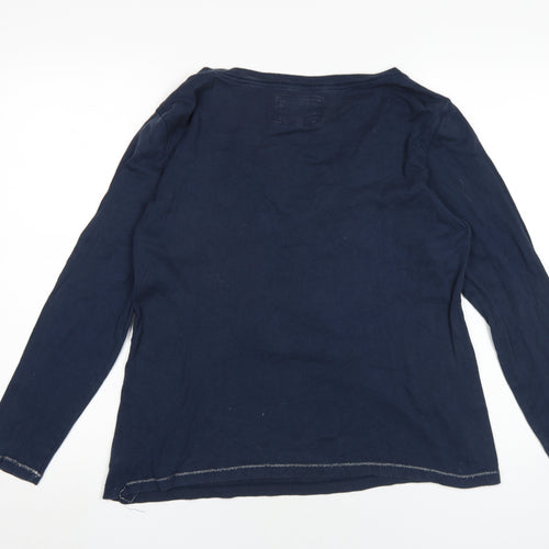 Marks and Spencer Women Navy Long Sleeve Tunic Blouse UK 18