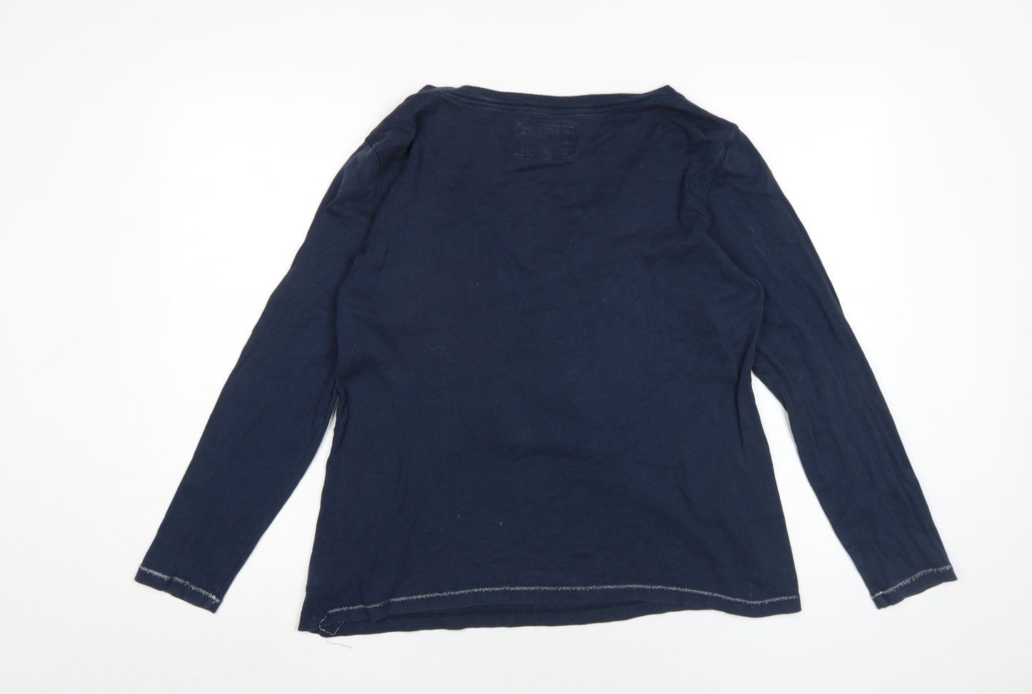 Marks and Spencer Women Navy Long Sleeve Tunic Blouse UK 18