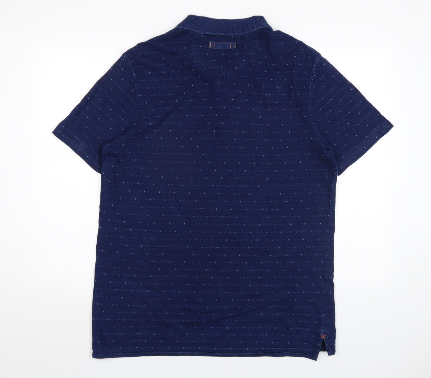 FatFace Men's Blue Polo Shirt M, Cotton Casual