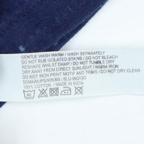 FatFace Men's Blue Polo Shirt M, Cotton Casual
