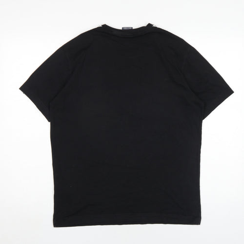 Champion Men's Black M Logo Crew Neck T-Shirt