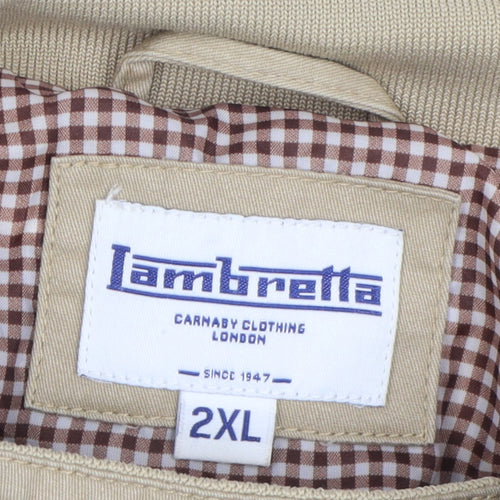 Lambretta Men's Beige 2XL Harrington Jacket