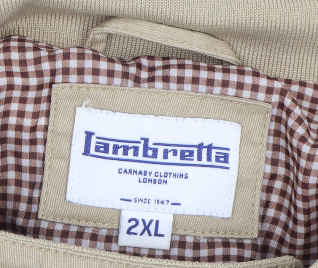 Lambretta Men's Beige 2XL Harrington Jacket