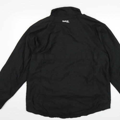 Reebok Men's Black Windbreaker Jacket L