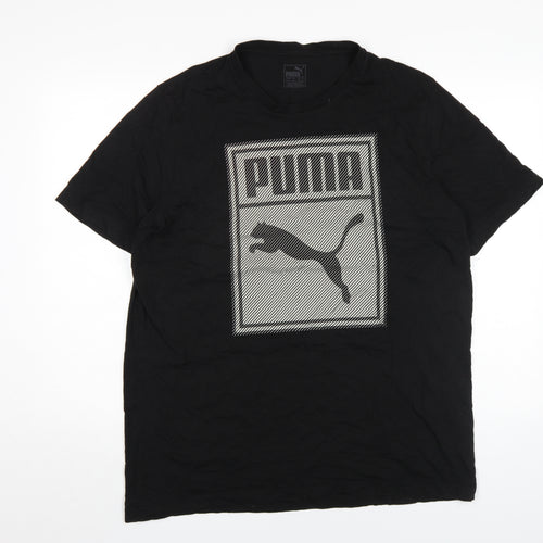 Puma Men's Black XL Graphic Logo T-Shirt