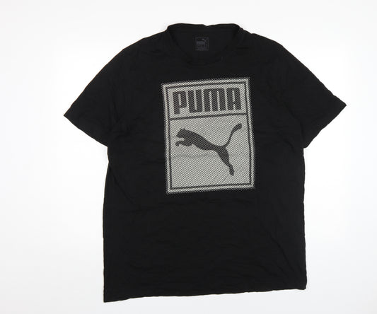 Puma Men's Black XL Graphic Logo T-Shirt