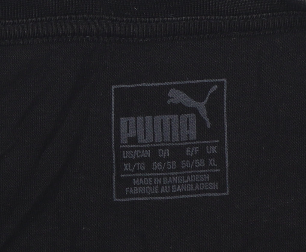 Puma Men's Black XL Graphic Logo T-Shirt