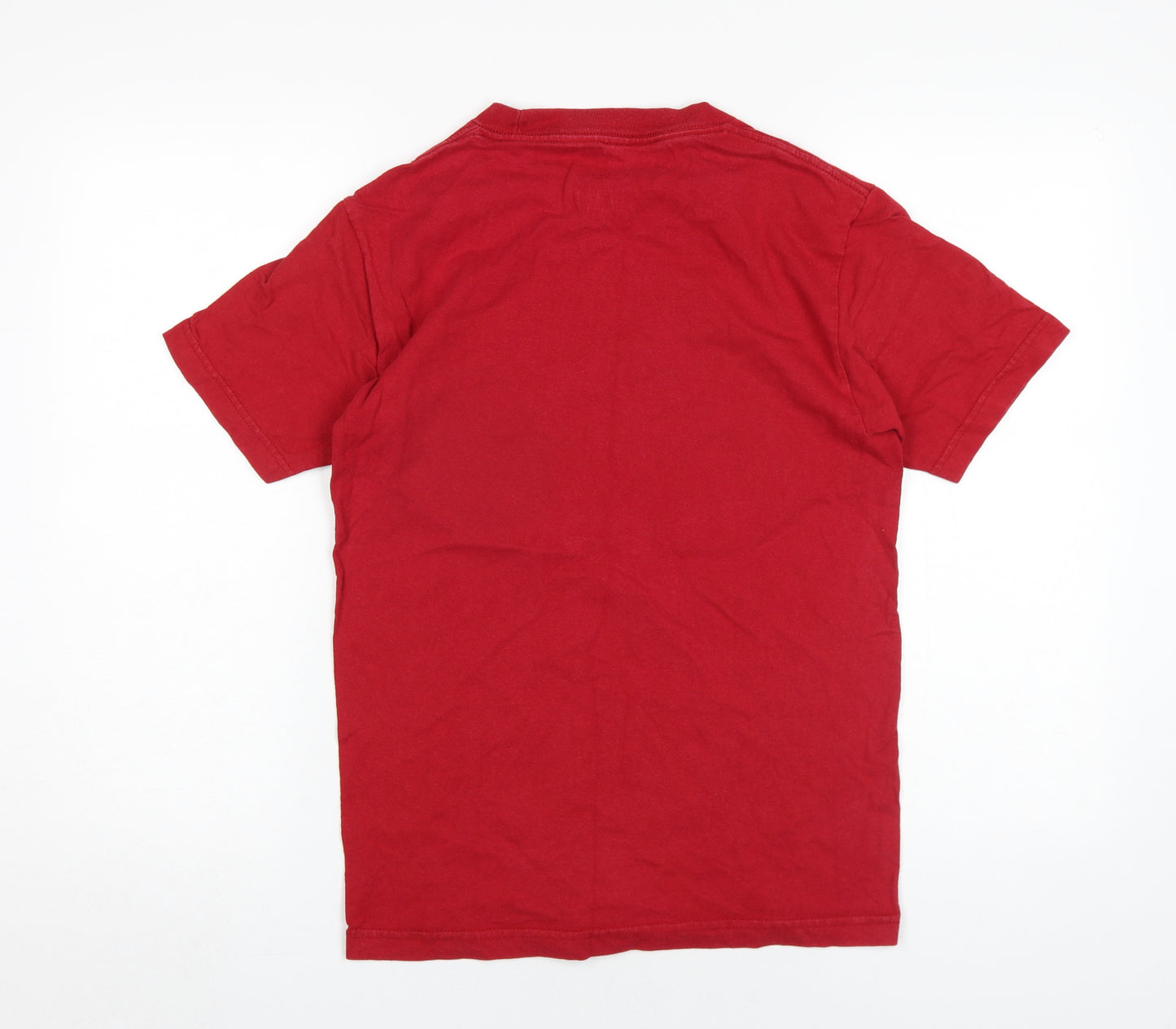 Gildan Unisex Red Basic Cotton T-Shirt Size S