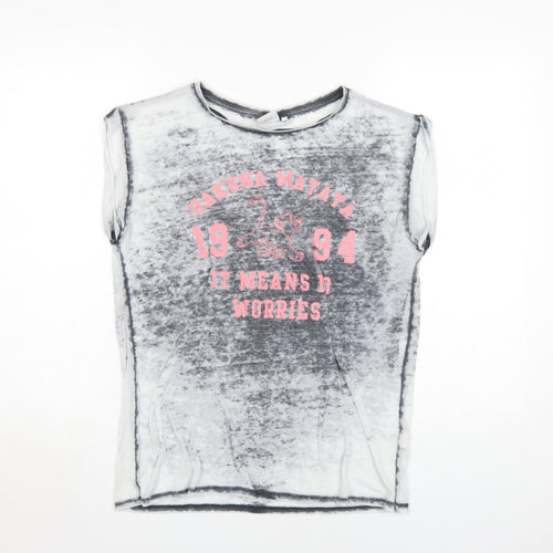Disney Teens Grey Lion King Sleeveless T-Shirt - Size 10